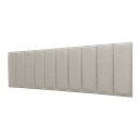 Ver imagem 3 de Cabeceira King Linho Prata Placa Modulada Estofada Ripada Adesiva