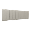 Ver imagem 1 de Cabeceira King Linho Prata Placa Modulada Estofada Ripada Adesiva