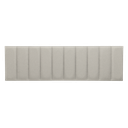 Ver imagem 2 de Cabeceira King Linho Prata Placa Modulada Estofada Ripada Adesiva