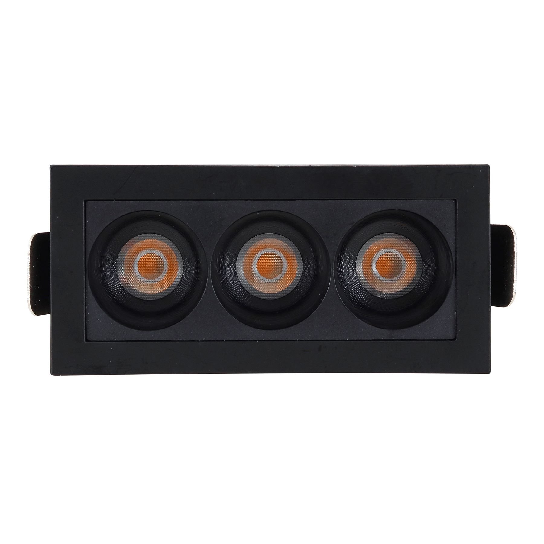 Spot de Embutir Led Focco Retangular Mini 4000k 6w Bivolt Preto - Gaya 8287 Mini Spot Focco - 4