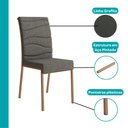 Ver imagem 7 de Conjunto de Sala de Jantar 6 Cadeiras Salem Carraro Preto Rosê