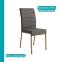 Ver imagem 6 de Conjunto de Sala de Jantar 6 Cadeiras Salem Carraro Preto Rosê