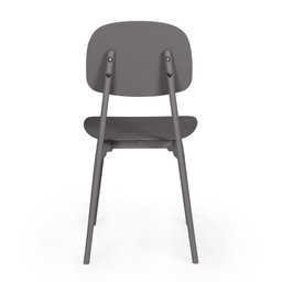 Kit 4 Cadeiras Itália para Sala/cozinha em Polipropileno - Cinza - 6