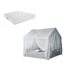 Cama de Casal com Dossel e Colchão Mdf:cinza - 3