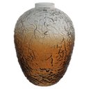 Ver imagem 1 de Vaso Decorativo Enfeite Planta Garrafa Vidro 29x22x22cm Marrom