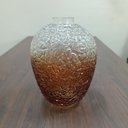 Ver imagem 2 de Vaso Decorativo Enfeite Planta Garrafa Vidro 29x22x22cm Marrom