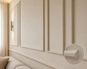 Ver imagem 4 de Boiserie MDF Branco 6cm Adorno Duplo 7,36m