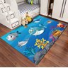 Tapete Para Quarto Criança E Bebês Atividades Emborrachado Cor:Azul Oceans - 1