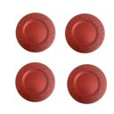 Ver imagem 1 de Jogo de 4 (quatro) Sousplats Vermelho Arabesco - 33 Cm Utensilios do Chef
