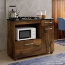 Ver imagem 3 de Balcão para Cooktop 4 Bocas e Forno 2 Portas 1 Gaveta Violeta Kaiki Móveis Ipê