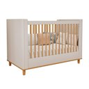 Ver imagem 2 de Berço Americano 2 em 1 100% MDF Sofá para Colchão 130x70cm Multimóveis Crper-BER003 Off White/