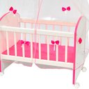 Ver imagem 6 de Kit 03 Berços Para Brinquedo Magia C02 Brinquedo Infantil Branco Rosa - Lyam Decor