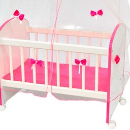 Kit 03 Berços Para Brinquedo Magia C02 Brinquedo Infantil Branco Rosa - Lyam Decor - 6