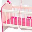 Ver imagem 4 de Kit 03 Berços Para Brinquedo Magia C02 Brinquedo Infantil Branco Rosa - Lyam Decor