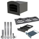 Ver imagem 1 de Kit Forno Chapa 3f Ferro Fundido Gaveta Registro Chaminé N06