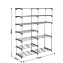 Ver imagem 6 de Sapateira Grande 30 Pares Organizador Quarto 12 Plateleiras Organizador