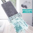 Ver imagem 7 de Esfregão Rodo Mop Flat Limpeza Piso 360 S/ Balde + 1 Refil Rdmg-001 Snel Home