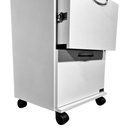 Ver imagem 3 de Carrinho Mesa Auxiliar Hospitalar Branca