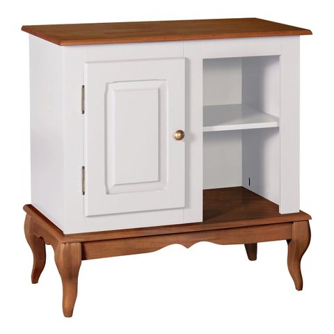 Gabinete para Banheiro 1 Porta 2 Nichos e Pés Luiz Xv Dália 3051