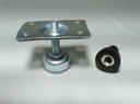 Ver imagem 6 de Kit 4 Pés Niveladores 1/4 Base Sapata Mesa Armários Etc C/ Chapas Puff Cadeiras Sofas Armarios