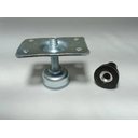 Ver imagem 6 de Kit 4 Pés Niveladores 1/4 Base Sapata Mesa Armários Etc C/ Chapas Puff Cadeiras Sofas Armarios