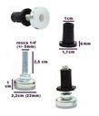 Ver imagem 4 de Kit 4 Pés Niveladores 1/4 Base Sapata Mesa Armários Etc C/ Chapas Puff Cadeiras Sofas Armarios