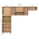Ver imagem 4 de Cozinha Compacta 8 Portas 244 Cm 506 Damasco Preto Poqq