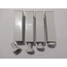 Kit 4 Pés para Armário de Cozinha Paneleiro Balcão Vap Branco Regulável Gabinete Pia Cozinha - 2