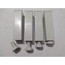 Ver imagem 2 de Kit 4 Pés para Armário de Cozinha Paneleiro Balcão Vap Branco Regulável Gabinete Pia Cozinha