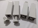 Ver imagem 3 de Kit 4 Pés para Armário de Cozinha Paneleiro Balcão Vap Branco Regulável Gabinete Pia Cozinha