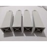 Kit 4 Pés para Armário de Cozinha Paneleiro Balcão Vap Branco Regulável Gabinete Pia Cozinha - 5