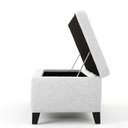 Ver imagem 7 de Recamier Bau Veneza 1,20m Suede Branco - Clique Decor Clique decorações