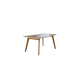 Mesa de Jantar 4 Lugares Slim Pés Palito Madeira Maciça com Tampo em Vidro 120cm - 2