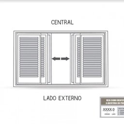 Janela de Correr Alumínio 6 Folhas Lucasa Eccellente 100x150cm - 3 Janela de Correr Alumínio 6 Folhas Lucasa Eccellente 100x150cm - 3