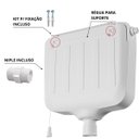 Ver imagem 6 de Caixa Descarga Elevada 6,8 À 9l Branca + Tubo Descida +