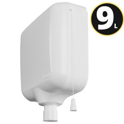 Caixa Descarga Elevada 6,8 À 9l Branca + Tubo Descida + - 10