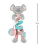 Brinquedo Pelúcia com Mordedor Macio para Bebê Buba Coala Rosa Azul - 2