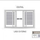 Ver imagem 4 de Janela Veneziana Alumínio de Correr Central Flex 4 Folhas Móveis 2 Fixas com Grade Lucasa Eccellente