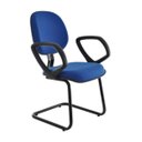 Ver imagem 1 de Cadeira Executiva Base Fixa em S com Braços Linha Robust