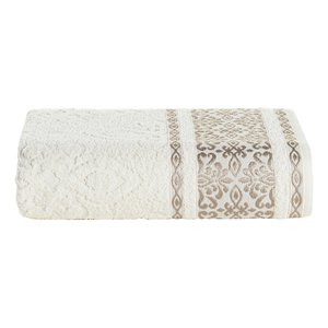 Toalha de Rosto Avulsa Bordada Imperial 100%algodao Maciez Excepcional:perola