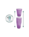 Ver imagem 2 de Kit 10 Copos Plasticos 300 Ml Reutilizável Lilas