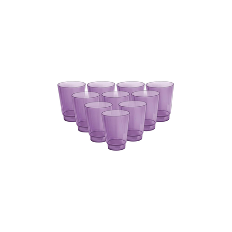 Kit 10 Copos Plasticos 300 Ml Reutilizável Lilas