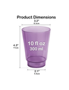 Ver imagem 4 de Kit 10 Copos Plasticos 300 Ml Reutilizável Lilas