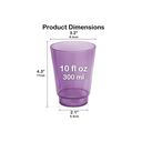 Ver imagem 4 de Kit 10 Copos Plasticos 300 Ml Reutilizável Lilas