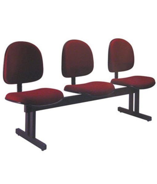 Cadeira Executiva em Longarina com 3 Lugares Linha Office - 1