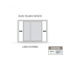 Ver imagem 5 de Janela de Alumínio de Correr 100x150cm 3 Folhas Móveis com Vidro Lucasa Eccellente Branco