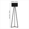 Luminária Abajur Eiffel para Quarto Casal Estilo Industrial Moderno Alto Padrão Exclusivo Cupula Pre - 3