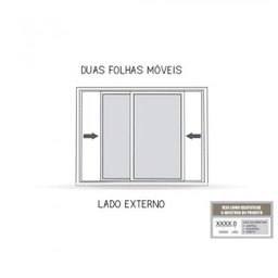 Janela de Alumínio de Correr 120x150cm 3 Folhas Móveis com Vidro Lucasa Eccellente Branco - 5 Janela de Alumínio de Correr 120x150cm 3 Folhas Móveis com Vidro Lucasa Eccellente Branco - 5