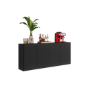 Ver imagem 3 de Aparador Buffet 4 Portas Veneza Multimóveis Preto