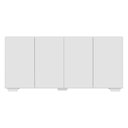 Ver imagem 7 de Aparador Buffet 4 Portas com Pés Quadrados Veneza Multimóveis Branco